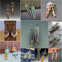 【DT】hot！ Mixed Color Statement Hollow Metal Earrings for Fashion Jewelry  2019 Z4E777