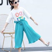 COD DSFERTGERRYYY 2-10 Years Kids Girl Summer Chiffon Pants Bottoms