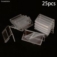 ◆✷℡ 25pcs Tag Plate 6x4cm Acrylic L-shaped Price Tag Display Holder Rack Label Stands Tool For Sign Stands Poster Racks ornament