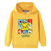 Pokémons ฤดูใบไม้ผลิและฤดูใบไม้ร่วง2-9ปี Boy S Hoodie สำหรับชายหญิง Hooded เสื้อกันหนาวเด็กเสื้อผ้าแขนยาวกีฬา100% Cotton