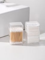 2pcs Brush makeup Cotton storage box Cotton swab box