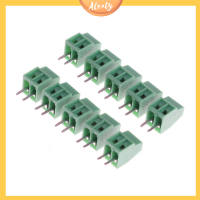 Aleaty? 10pcs 2เสา KF128 2.54mm PCB Universal screw Terminal BLOCK