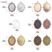 [Yueder] 60ชิ้น5สีแก้วถาดเก็บจี้ทรงกลม Cabochon หัตถกรรม DIY ทำเครื่องประดับ