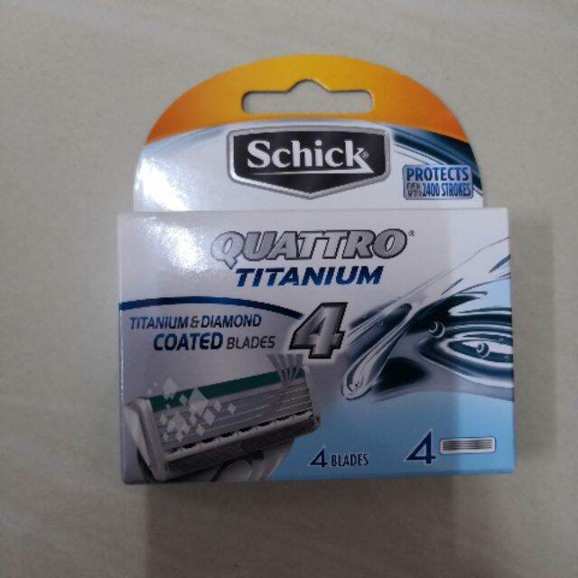Original Schick quattro titanium Refill 正版男士胡须剃刀片 Lazada PH