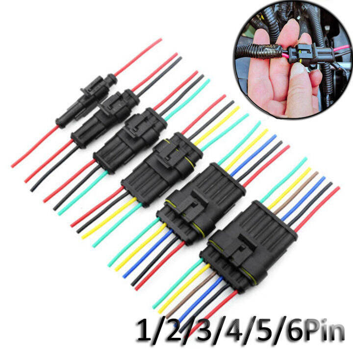 【COD+IN STOCK】 1Set Car Waterproof Electrical Connector With Wire