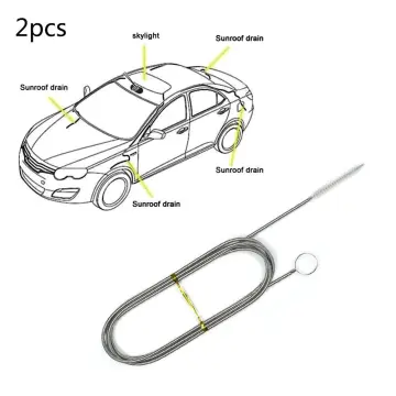 Universal Car Drain Dredge Sunroof Cleaning Scrub Brush Tool