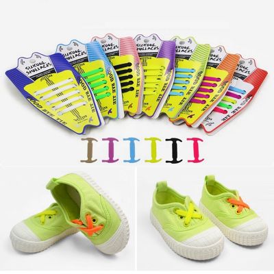 Childrens Shoe Laces Without Ties Silicone Shoelaces Elastic Easy To Put On And Take Off Little Baby Lazy Lace 10 Pcs/1 Pair