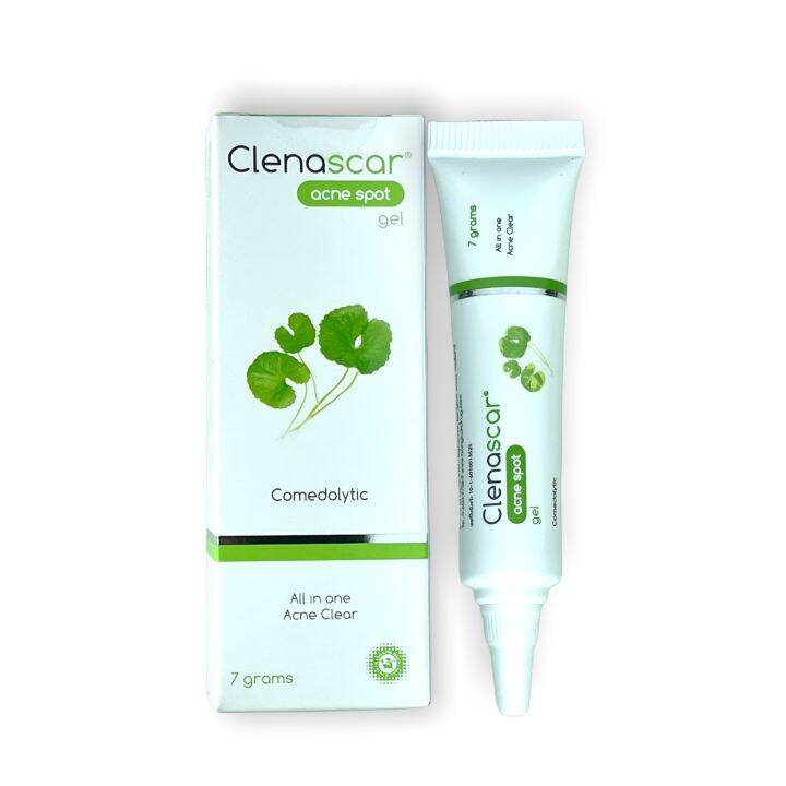 เจลแต้มสิว-เจลแต้มสิว-ใบบัวบก-clenascar-acne-spot-เจลแต้มสิว-clenascar-acne-spot-gel-7g-คลีนาสการ์-แอคเน่-สปอต-เจล-1หลอด