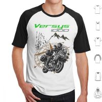 Versys 1000 2021เสื้อยืดผ้าฝ้ายผู้ชายผู้หญิงพิมพ์ลาย Diy รถจักรยานยนต์รถจักรยานยนต์ขนาดใหญ่