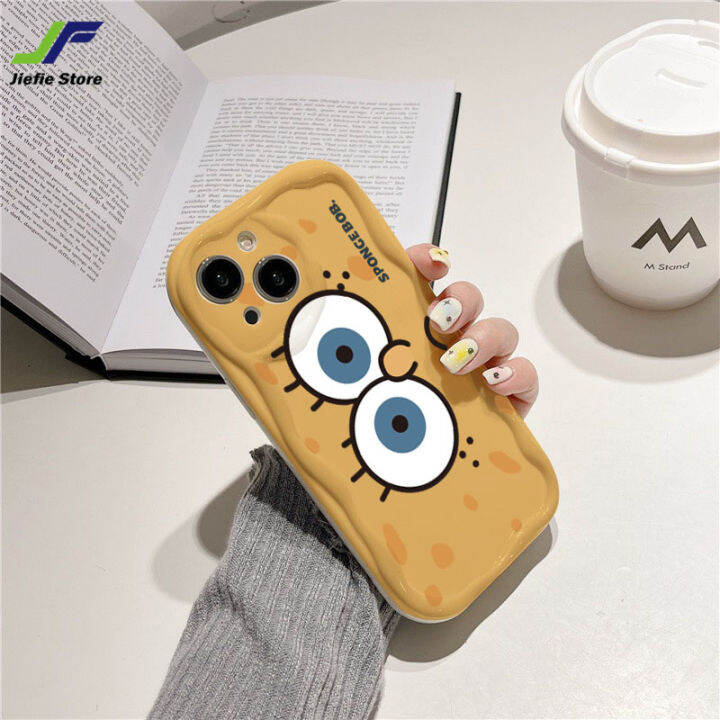 jiefei-เคสโทรศัพท์มือถือการ์ตูนน่ารัก-spongebob-สำหรับ-vivo-y51-y31-y76s-y76-y85-v9-y91c-y91i-s1-s1โปรเวฟด้านข้างส่งบิ๊กสตาร์นุ่มเคสป้องกันแรงกระเทือน