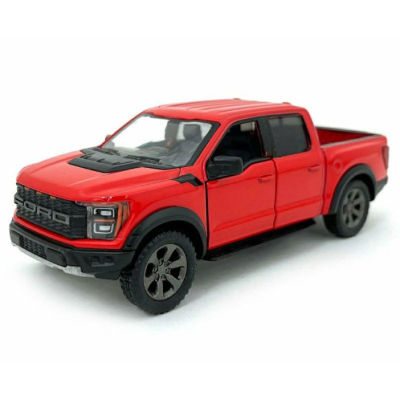 โมเดลรถกระบะ Ford Raptor สเกล 1:46 สีแดง รุ่นปี 2022