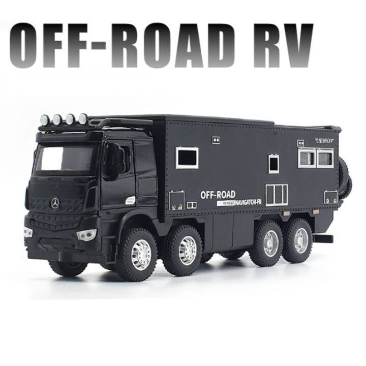 1-28-nomadisms-arocs-unimog-alloy-motorhome-touring-car-model-diecast-metal-off-road-rv-vehicles-model-sound-and-light-kids-gift