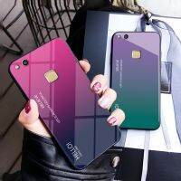 Nana Ko Electron】สำหรับ Huawei P10 Lite เคสหรูหราแข็งกระจกเทมเปอร์ไล่ระดับสีป้องกันฝาหลังเคสสำหรับหัวเหว่ยเคสโทรศัพท์คลุมทั้งหมด P20lite