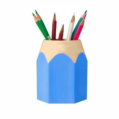 ปากกาพลาสติกแบบลอกออกได้สำหรับนักเรียนแท่นวางวงกลมรูปทรงดินสอ