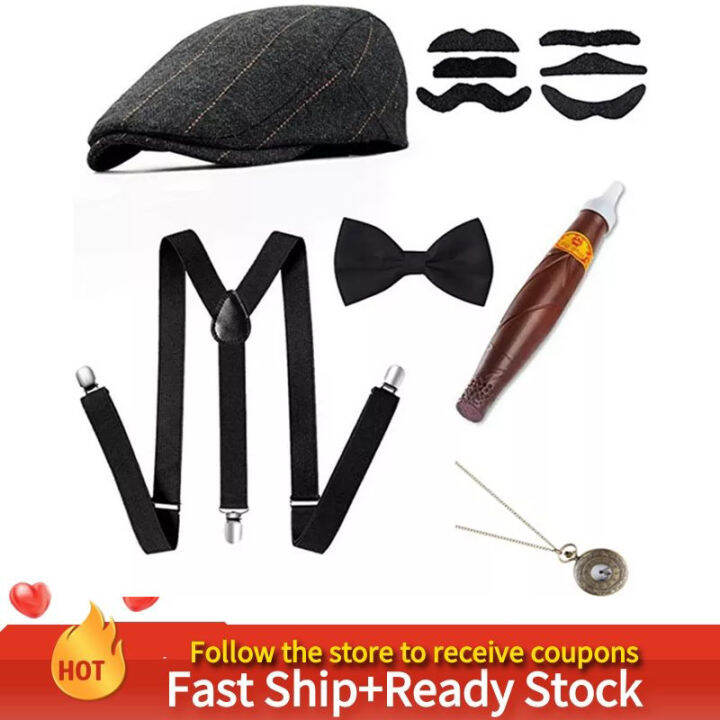 Buy One Get Free Gift 1920s Gatsby Costume For Men Fancy Dress