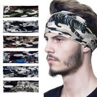 【YF】 Camouflaged Ice Headbands for Man New Cool Elastic Hairband Sports Running Headband Headwear Male Hair Band Accessories