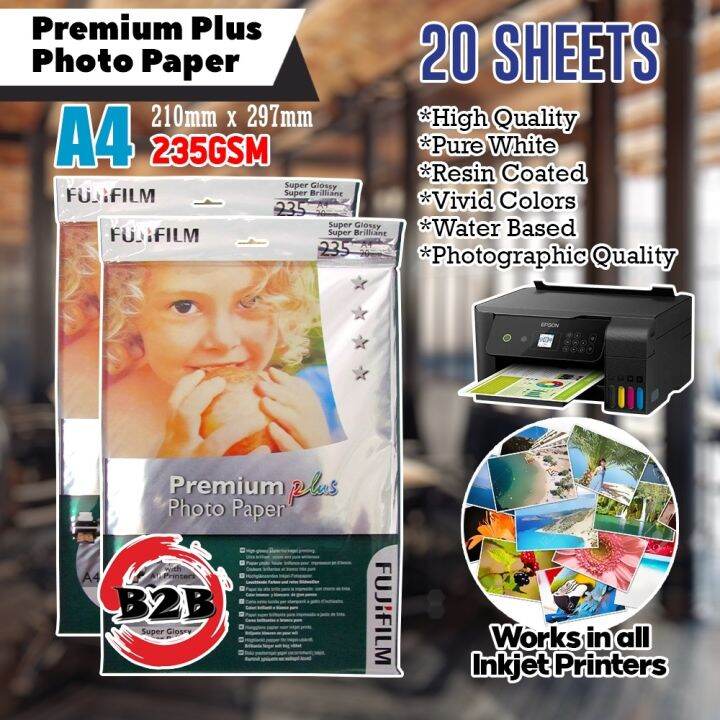 FUJIFILM RC PHOTO PAPER A4 / SATIN ROUGHT / SATIN / LINEN / GLOSSY ...