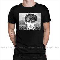 Fashion Berserk Guts Men Clothing Kentaro Miura T-Shirt Summer O Neck Shirt Short Sleeve Plus Size