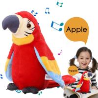 Cartoon Parrot Talking Plush Toy Repeats What You Say Waving Wings Electronic Bird Stuffed Plush Toy As Gift For Kids