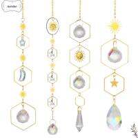 GOHILLER Garden สำนักงานบ้านคริสตัลแขวน Sun Catchers หน้าต่างสำหรับซันแคชเชอร์คริสตัลบอลคริสตัลตกแต่ง