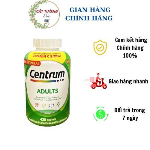 Vitamin tổng hợp Centrum Adults dưới 50 tuổi 425 viên Centrum