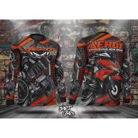 [In stock] 2023 design shirt sublimation full aerox 155 orange longsleeve 3d printed long-sleeved motorcycle jersey ，Contact the seller for personalized customization of the name