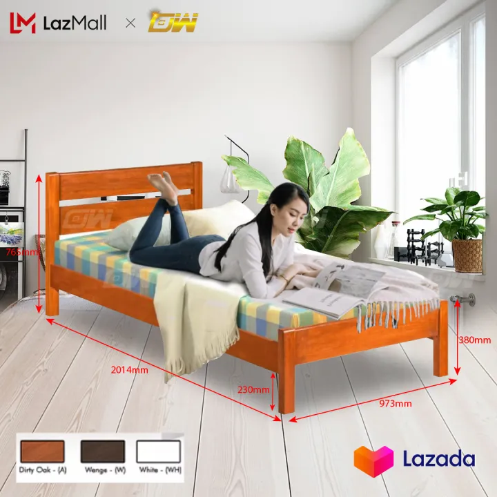 Single Super Fully Solid Wood, Super Single Bed Frame With Storage Malaysia