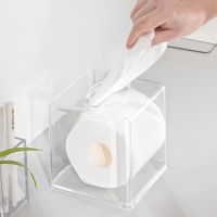 Transparent Tissue Box Reusable Acrylic Storage Box Lightweight Storage Useful Paper Napkin Container Organizer