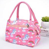 ☢™ Lunch Bag Womens Portable Bento Box Alpaca Cactus Unicorn Flamingo Bear Insulated Thermal Cooler Carry Office Storage Bag