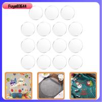 FUYE83644 15 Pcs เครื่องประดับรองแก้ว วงกลมอะคริลิคใส ความโปร่งใสสูง กลมใส แผ่นกลมอะคริลิค คุณภาพที่ดี ใช้ซ้ำได้ แผ่นอะคริลิคช่องว่าง บ้านในบ้าน