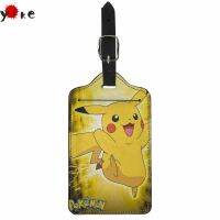 【CW】 Yikeluo 2023 New POKEMON Pattern Printed Label Leather Tag Suitcase Dentification Ladies Men