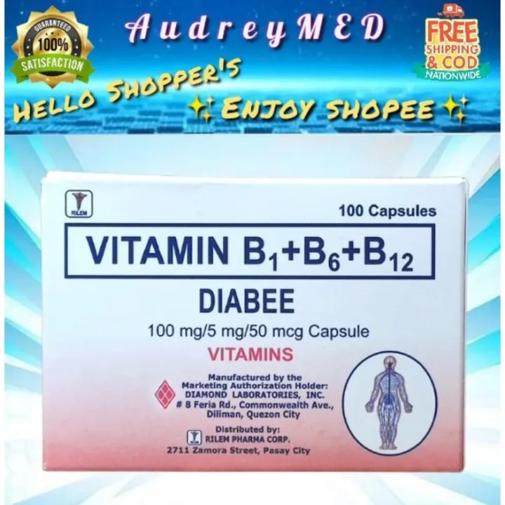 DIABEE Vitamin B-Complex 100 Capsules 100 Tablets | Lazada PH