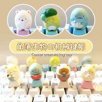 อนิเมะการ์ตูน Keycap มุมสิ่งมีชีวิตที่น่ารักสีชมพูสาวสเตอริโอคู่มือคีย์บอร์ดแบบกลไกโดยเฉพาะคีย์ ESC