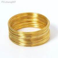 100 Loops Gold Plated Memory Steel Wire Dia 55/60mm Bracelet Bangle Loop 115mm Necklace Collar Hoop for DIY Jewelry Making