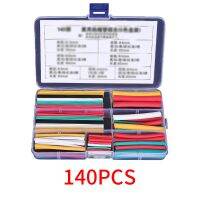 140Pcs Heat Shrink Tube Tubing Insulation Car Electrical Cable For Wrap Sleeve 7 Sizes 5 Colors Polyolefin Electric Unit Part