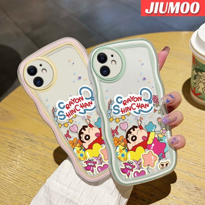 jiumoo-เคส-a52s-กาแล็คซี่ปลอกสำหรับ-samsung-5g-a52-4g-a52-5g-เคสการ์ตูนดินสอสีหน้าแข้งแฟชั่นที่สร้างสรรค์ลายคลื่นเคสโทรศัพท์โปร่งใสเคสป้องกันเลนส์กล้องซิลิโคนนิ่มเคสใสกันกระแทก