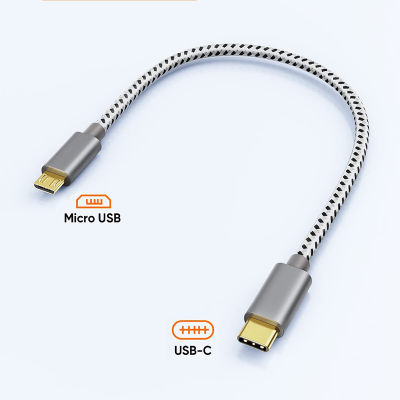 USB-C ไปยังสาย Micro USB OTG ซิงค์ข้อมูลสายชาร์จสำหรับ DJI Mavic Air 2ซัมซุงหัวเว่ย Pro Micro เพื่อพิมพ์ C สาย