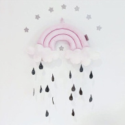 Phụ kiện điện thoại di động đạo cụ treo dễ thương mây hạt mưa Giường cũi