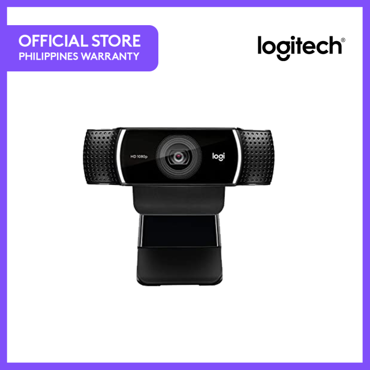Logitech C922 Pro Stream Webcam, HD 1080p/30fps or HD 720p/60fps Hyperfast Streaming, Stereo light correction, Autofocus, For YouTube, Twitch, XSplit, PC/Mac/Laptop/Macbook/Tablet - Black | Lazada PH