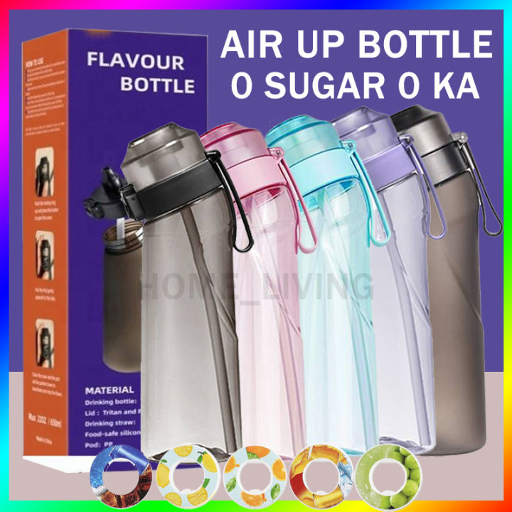 650ML Reusable Water Bottle Sports Air Up Flavor Pods Drinking