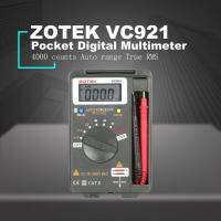 TOP ข้อเสนอ ZOTEK VC921 4000 นับแอลซีดีมัลติมิเตอร์แบบดิจิทัลกระเป๋าอัตโนมัติ DC/AC แรงดันไฟฟ้า OHM ไดโอดตัวเก็บประจุเครื่องทดสอบความต่อเนื่อง, ทดสอบ