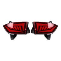 1 Pair LED Rear Bumper Light Tail Turn Signal Warning Reflector Lamp for Honda Pilot 2019 2020 2021 Car Accessories