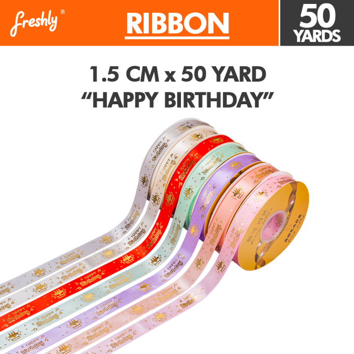 Happy Birthday Ribbon 2 yds