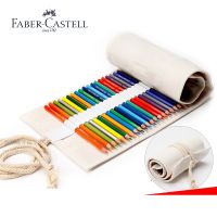 กระเป๋าดินสอสี Faber Castell ม้วนการตกแต่งอัพโพสปากกาผ้าใบมีรูอุปกรณ์ศิลปะกล่องเครื่องสำอางค์แต่งหน้ากระเป๋าเครื่องเขียน48 /60/72สี