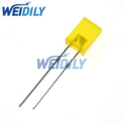 100PCS 2*5*7mm Square LED Yellow Light-emitting Diode 2X5X7 LED Diode Electrical Circuitry Parts