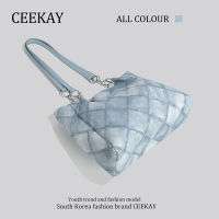 Ceekay กระเป๋าใบใหญ่สะพายไหล่ข้างเดียวดีไซน์เฉพาะกลุ่มกระเป๋าโท้ทสำหรับเดินทางแฟชั่นความจุขนาดใหญ่แบบใหม่สำหรับผู้หญิง2023