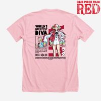 เสื้อยืดลําลอง แขนสั้น พิมพ์ลายกราฟฟิคอนิเมะ ONE PIECE RED Uta World Greatest Diva ทรงหลวม พลัสไซซ์