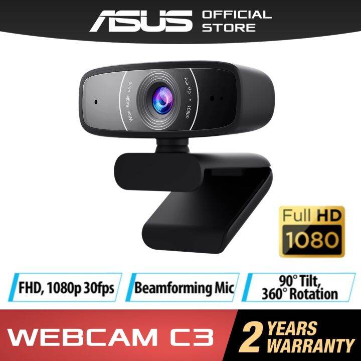 ASUS cam for PC cam C3 Full HD 1080p with Beamforming Microphone