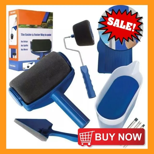Paint Roller 6in1 Tool Set Clever paintbrush Washable Refillable Paint