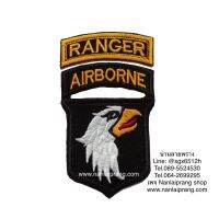 อาร์มทหาร RANGER AIRBORNE อาร์มต่างประเทศ 101 at  AIRBORNE มี 2 สี เซตละ 149฿ **นกอินทรีหันขวา